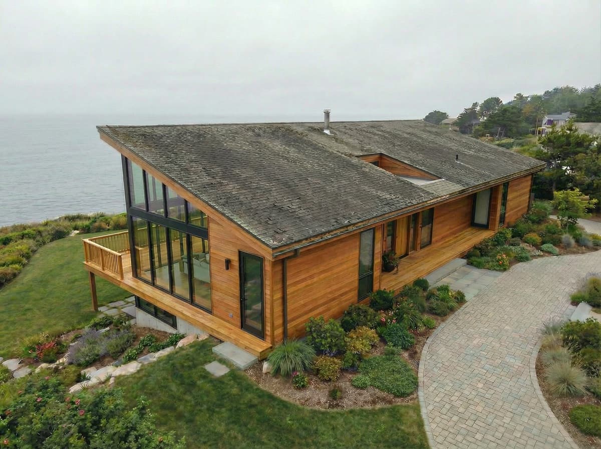 Weathered roof restored — before roofing work