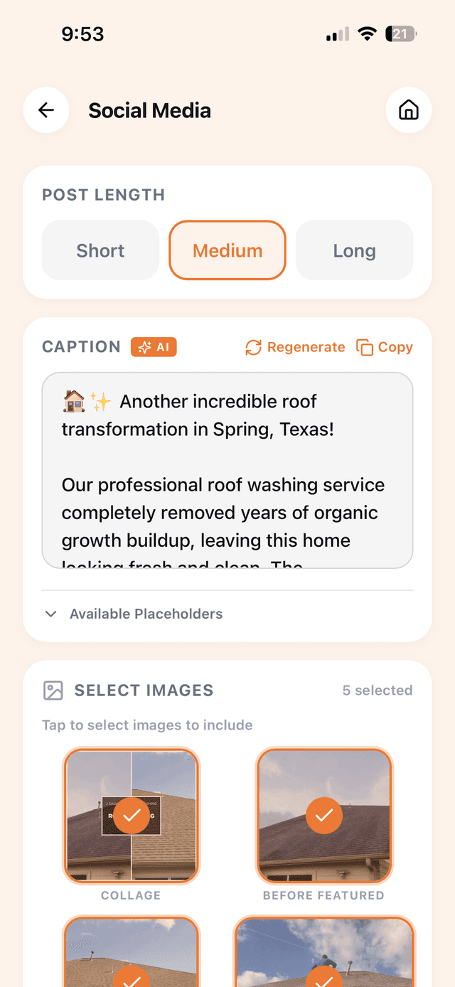 AI Captions screenshot